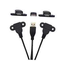 USB 2.0 Male to Dual Female Charging Extension Cable, 1 pcs Dual Female picture