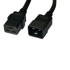 Lot 10pc C19 C20 AC Power Cord Extend Cable 14 AWG 15A 250V Sever Router Network picture