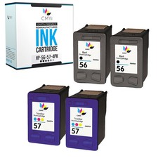 4-PK CMYi Replacement HP 56 and 57 Ink Cartridges for Photosmart 7762 7900 7960 picture
