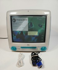 Apple iMac G3 Blueberry M5521 CRT Desktop Vintage Bondi Blue **PLEASE READ** picture