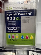 Roxgo HP 933 XL Black Ink Cartridge HP OfficeJet 6100 6600 6700 Cyan, Magenta picture