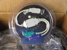14 BULK LOT IOCrest USB to PS/2 Dual PS2 Converter Adapter Keyboard Mouse Cable picture