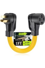 ✅6-50P to 14-50R EV Charger Adapter Cord Compatible with Nema,50A 3 Prong Male W picture