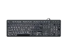 MCSaite Wired Backlit USB Keyboard - 104 Keys Standard Full Size with Black picture