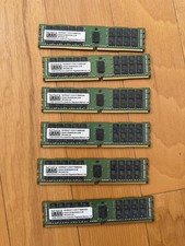 192GB (6x32GB) DDR4 ECC Registered 2933MHz R-DIMMs **QUICK SHIP** picture