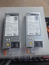 Lot of 2 Dell 0N24MJ N24MJ 80 Plus Platinum D495E-S0 495W server power supply picture