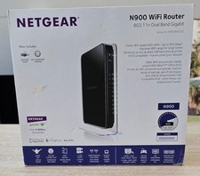 Netgear N900 450 New In Box Mbps 4-Port Gigabit Wireless N Router (WNDR4500) picture