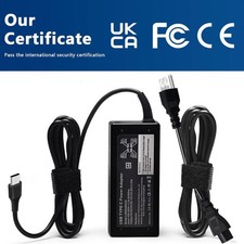 65W Watt USB Type C AC Power Adapter Include Power Cord for Dell Laptop Charger picture