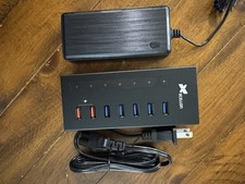  SH7-5H2HC-2 7 Port Powered Aluminum USB 3.0 Hub and Charger picture