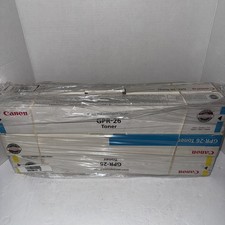 Lot of 6 Genuine Canon GPR-26 (3) Each Cyan And Yellow Toner Set New  picture