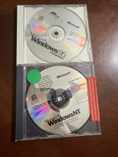 Vintage Microsoft Windows 95 Companion & Windows NT SP4 CD Lot 1990s OEM picture