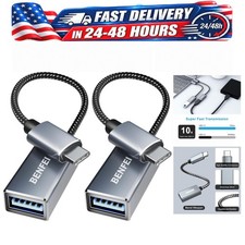 BENFEI USB C to USB 3.0 Adapter 2 Pack, USB-C Male to USB-A Female OTG Adapter picture