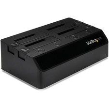 StarTech USB 3.0 to 4-Bay SATA 6Gbps Hard Drive Docking Station w/ Dual Fans picture