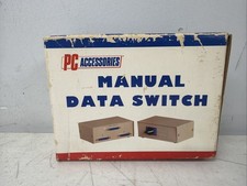 Vintage Data Transfer A-B Switch with DB25 Connectors with OG Box picture