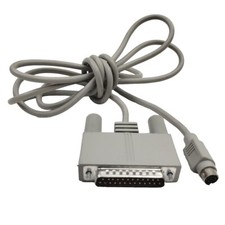 Vintage Apple Macintosh Mini DIN-8 Pin Male To DB-25 Pin Male Cord Cable picture