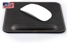 Londo Top Grain Leather Mouse Pad with Wrist Rest – Ergonomic Support, Non-Slip picture