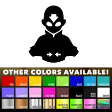 Airbender Aang's Avatar Decal Sticker For Macbook Laptop Car Auto SUV Window picture