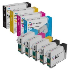 LD Reman Ink Cartridge for Epson T125 Set of 5: T125120 T125220 T125320 T125420 picture