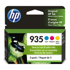 New Genuine HP 935 Color 3PK Ink Cartridges OfficeJet Pro 6815 EXP 07/2024 picture
