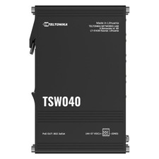 TSW040 POE+ SWITCH 8 10/100 PORTS, 2-PIN POWER INPUT, INTEGRATED DIN RAIL, WIDE picture