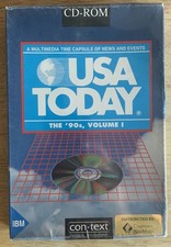 USA TODAY The 90’s Volume 1 CD-ROM Sealed In Box 1993 Multimedia Time Capsule picture