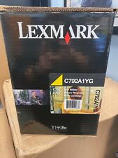 Lexmark C792A1YG Brand New In Box Unopened Yellow Print Cartridge picture