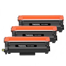 3Pack TN830XL Toner for Brother TN830 HL-L2460DW L2480DW MFC-L2760DW DCP-L2640DW picture