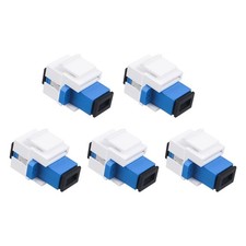 5 PCS SC/UPC Fiber Coupler Keystone Jack Module Singlemode Cable Adapter picture