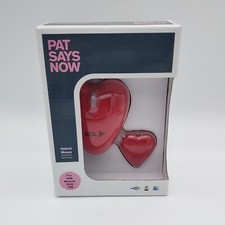 AOL Pat Says Now Branded Mouse Velvet Red Heart & Mem Stick ~ America Online picture