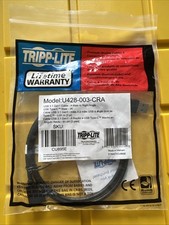 TRIPP LITE USB C to USB-A Cable Right Angle 3.1 5 Gbps Type C, 3' (U428-003-CRA) picture
