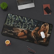 Sonya Blade Mouse Pad, Mortal Kombat XXL Gaming Desk Mat, Fighter Pad picture