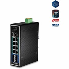 TRENDnet  TI-PG1284i ,12-Port Industrial Gigabit L2 Managed PoE+ DIN-Rail picture