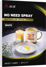 No Need Spray Waterslide Decal Paper White picture