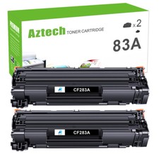 2 Black 83A CF283A Toner Cartridge For HP LaserJet Pro M201dw M225dw M125nw MFP picture