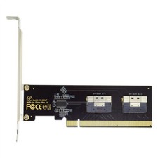 Dual Slimline SFF-8654 8X 4 NVME Hyper Adapter Raid Card VROC Raid0 PCI-E Card picture