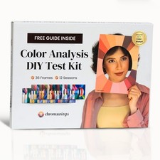 Color Analysis Draping Kit 36 Face Frames 12-Season System Step-by-Step Guide picture