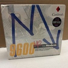 Vintage Cardinal 9600V42 External Modem V.32 V.42bis MNP5 NEW SEALED NOS 1991 picture