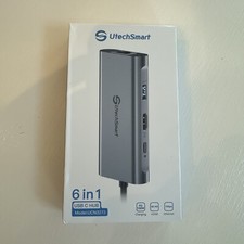 UtechSmart USB-C Hub; 6 in 1 USB C Dock UCN3273 NEW/SEALED picture