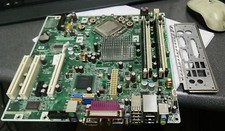 HP DC5700 DC5750 404794-001 LGA775 MOTHERBOARD w/6300 CPU, 2GB & I/O Plate picture