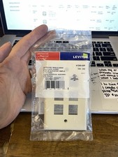 9x leviton quickport single gang wallplate 6 port 41080-6IP picture