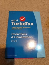 2014 Turbotax Deductions & Homeowners Deluxe Federal & State Intuit new READ picture