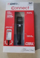 NOS EMTEC iCobra2 Connect 32GB 2in1 Flash Drive USB 3.0 iPhone iPad NEW picture