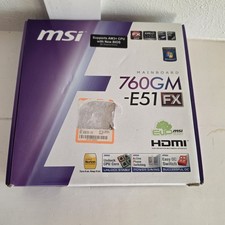 MSI Motherboard 760GM-E51 FX DDR3 mATX AM3+ AMD Phenom II 910 2.60Ghz + RAM picture