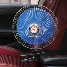 8'' Electric Car Oscillating Fan Low Noise Air Cooling Fan 12V/24V 15W Cooler picture