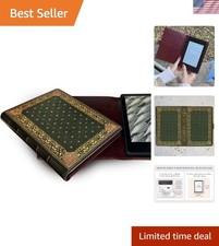 Elegant Universal E-Reader Cover – Splashproof & Stylish in Ornate Green Design picture
