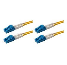 SpeedyFiberTX – 2-Pack 25 Meter LC to LC Fiber Patch Cable, Corning SMF-28 Si... picture