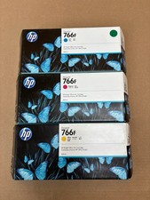3 Genuine HP 776F DJ3600 CMY Inks 1XB31A,  1XB32A,  1XB33A 300ml (2021-2023) picture