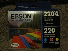 Epson T220XL-BCS Photo Black Cyan Magenta Yellow Ink Cartridge 220XL 220 06.2025 picture