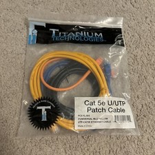 Lot of 3 Cat5E Patch - 3 ft Length - Assorted Colors picture
