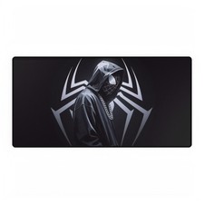 Marvel Comics Spider-Man Black Hooded With Chain Movie Logo Mouse Pad Desk Mats picture